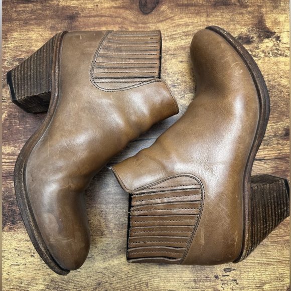Fiorentini Baker Brown Ankle Boots Booties Women's EUR 38 1/2 US 8.5 - Picture 3 of 10